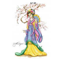 Картина А2-38 Японка