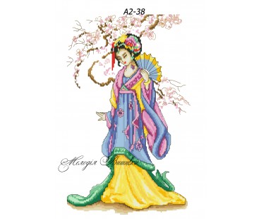 Картина А2-38 Японка