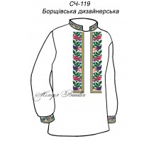 Чоловіча сорочка - вишиванка, заготовка для вишивки бісером або нитками СЧ №119 Борщівська дизайнерська