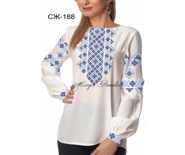 Жіноча сорочка - вишиванка , заготовка для вишивики нитками або бісером СЖ №188