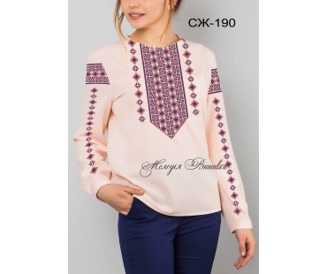 Жіноча сорочка - вишиванка , заготовка для вишивики нитками або бісером СЖ №190