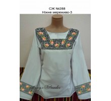 Жіноча сорочка - вишиванка , заготовка для вишивики нитками або бісером СЖ №288 Ніжне мереживо-3