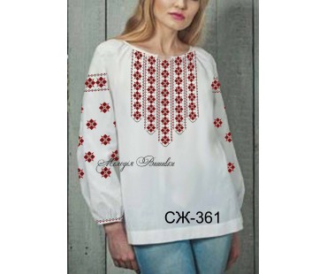 Жіноча сорочка - вишиванка , заготовка для вишивики нитками або бісером СЖ №361