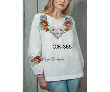 Жіноча сорочка - вишиванка , заготовка для вишивики нитками або бісером СЖ №365