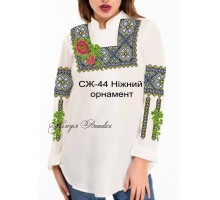 Жіноча сорочка - вишиванка , заготовка для вишивики нитками або бісером СЖ №44 Ніжний орнамент