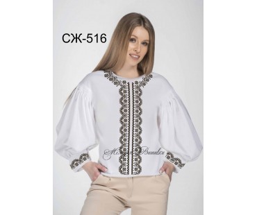 Жіноча сорочка - вишиванка , заготовка для вишивики нитками або бісером СЖ №516