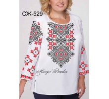 Жіноча сорочка - вишиванка , заготовка для вишивики нитками або бісером СЖ №529