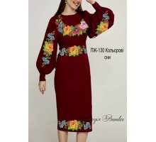 Плаття жіноче - вишиванка, заготовка для вишивки бісером або нитками ПЖ №130 Кольорові сни 