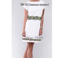 Плаття жіноче - вишиванка, заготовка для вишивки бісером або нитками ПЖ №155 Сокальські колоски -2
