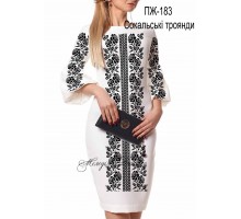 Плаття жіноче - вишиванка, заготовка для вишивки бісером або нитками ПЖ №183 Сокальські троянди