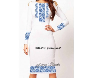 Плаття жіноче - вишиванка, заготовка для вишивки бісером або нитками ПЖ №263 Дивина-2