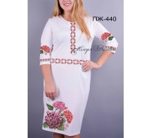 Плаття жіноче - вишиванка, заготовка для вишивки бісером або нитками ПЖ №440