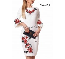 Плаття жіноче - вишиванка, заготовка для вишивки бісером або нитками ПЖ №451
