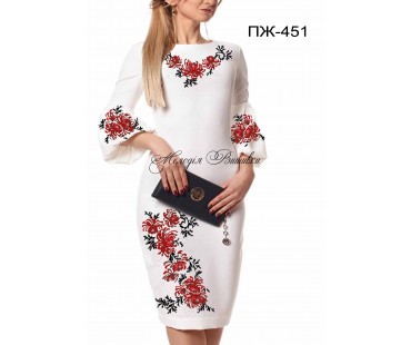 Плаття жіноче - вишиванка, заготовка для вишивки бісером або нитками ПЖ №451