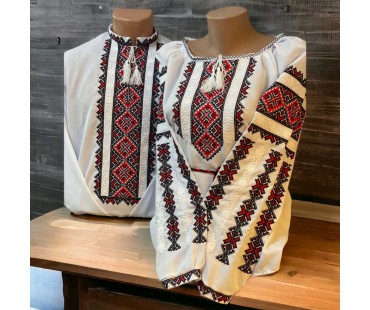Парні  вишиванки "Червона зірочка"