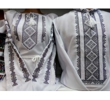 Парні  вишиванки "Сіра зірочка" 
