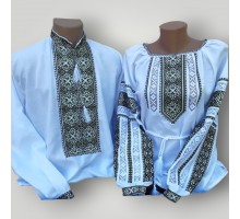 Парні  вишиванки "Зелена мережка"