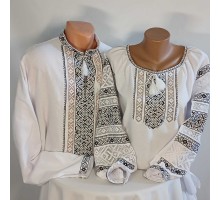 Парні  вишиванки "Чорна мережка"