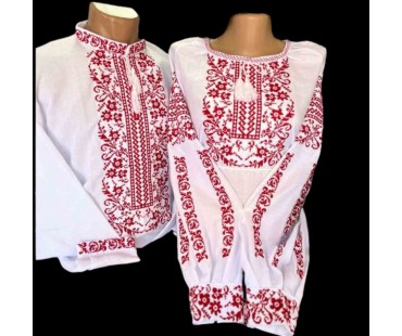 Парні  вишиванки "Червона казка" 